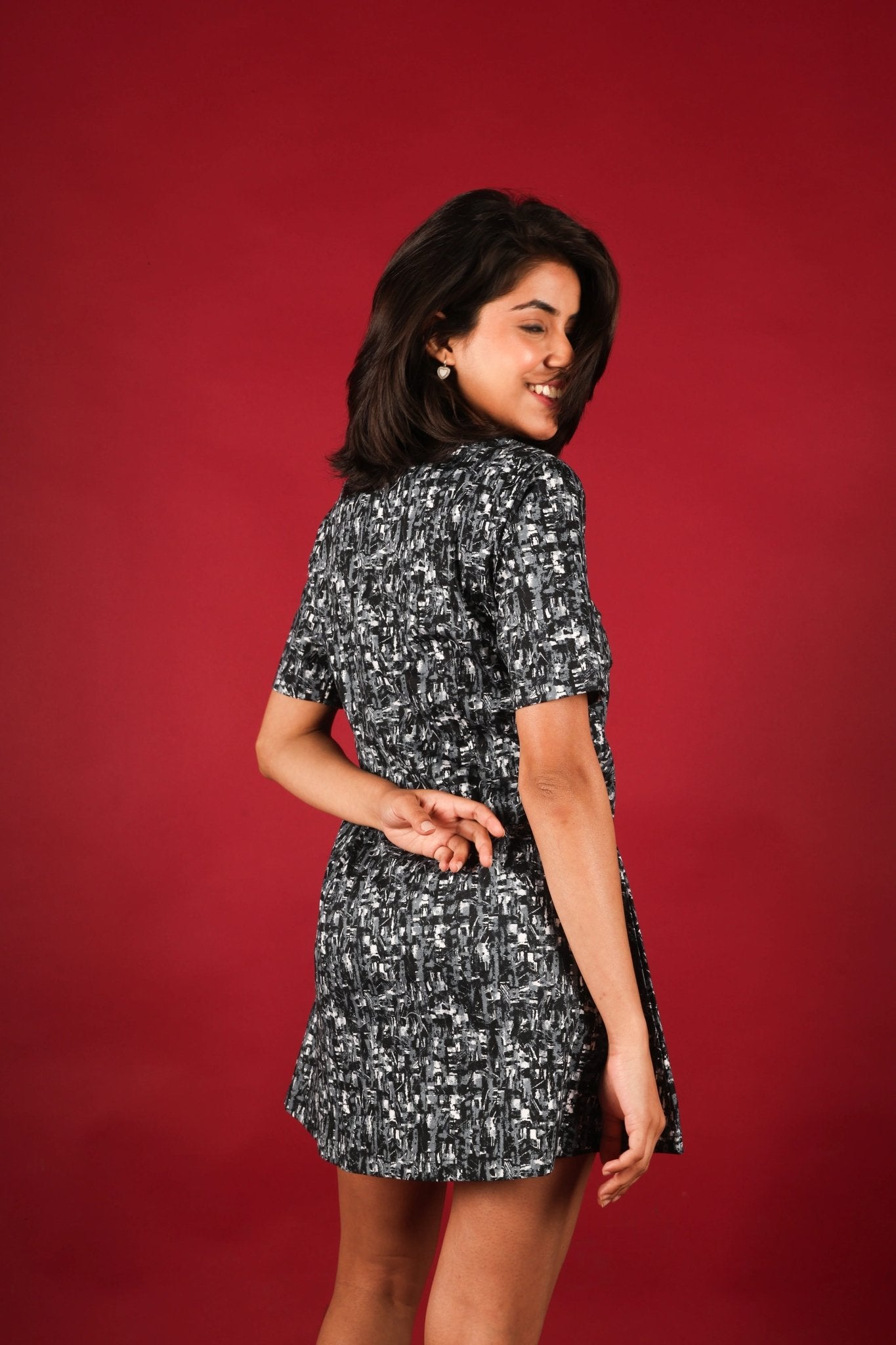 ABSTRACT FLARE DRESS - My Store